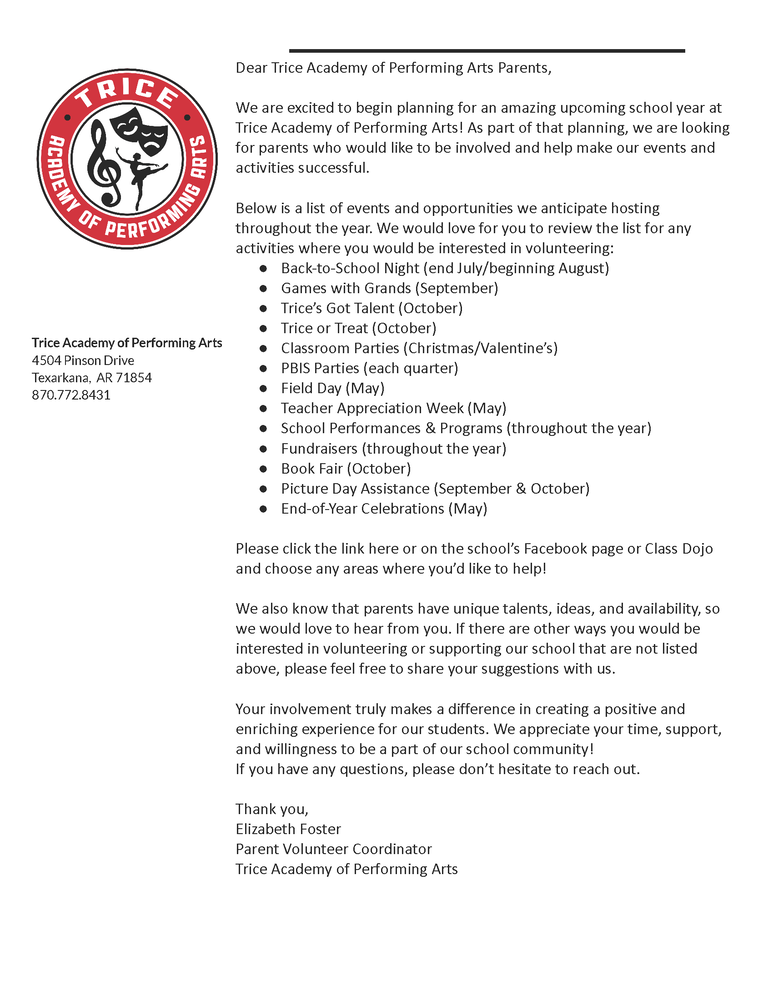 volunteer survey letter