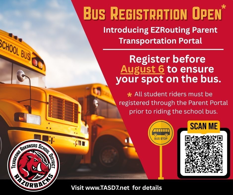 Bus registration now open