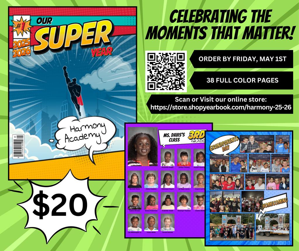 Order your yearbook by Friday, May 1st!