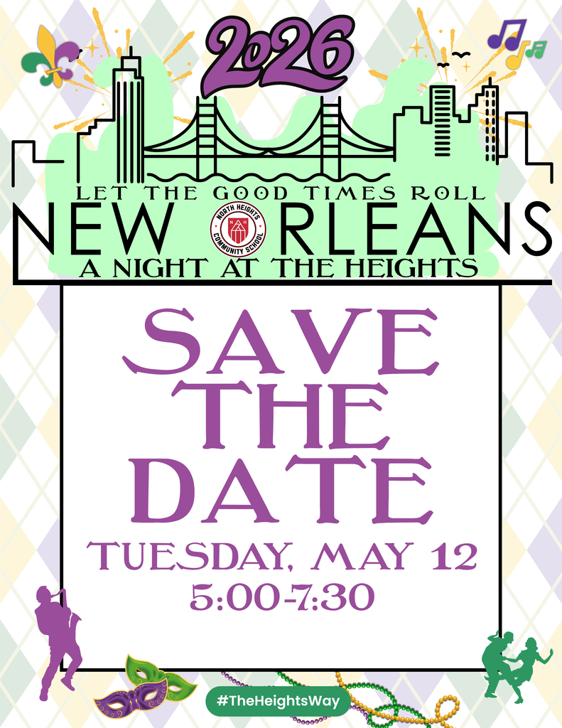 Flyer for “A Night at The Heights” with a request for families to complete a form confirming student participation in the May 12 performance at 5:30 PM.