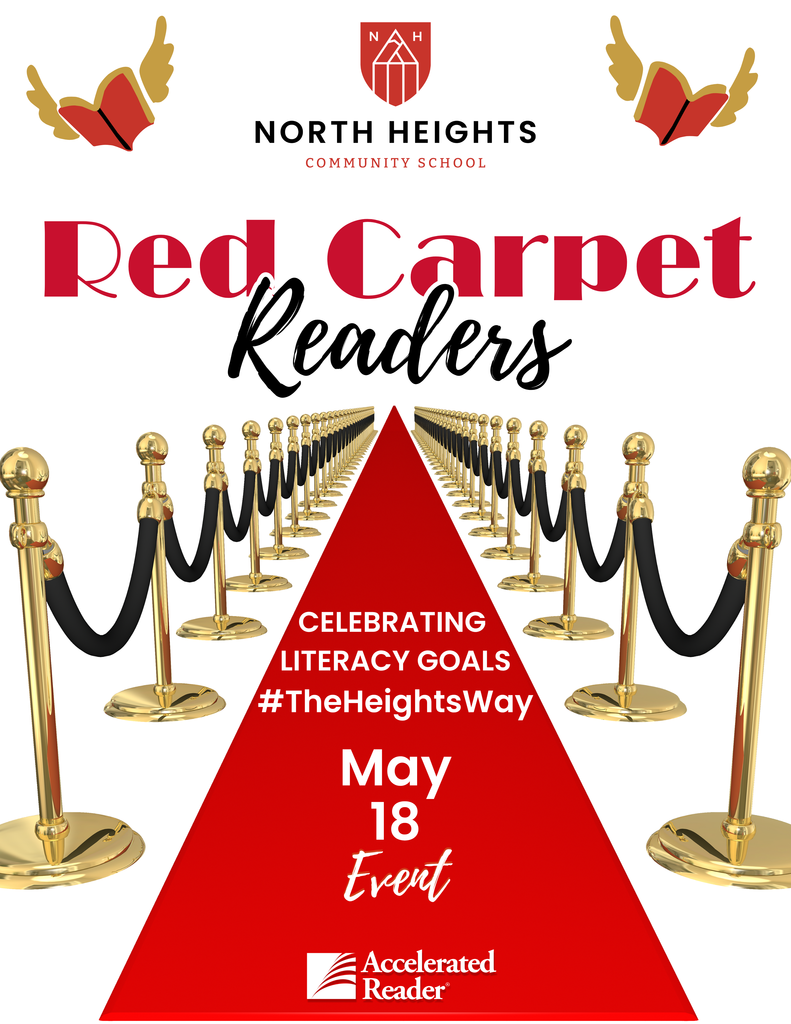 Red Carpet Readers Recognition event celebrating students for reaching reading and literacy goals.
