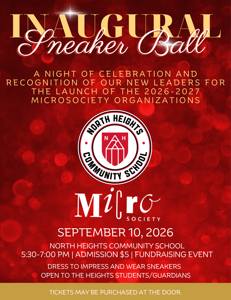 Inaugural Heights Sneaker Ball flyer featuring event details for September 10, 2026, with a dress-to-impress and sneakers theme.