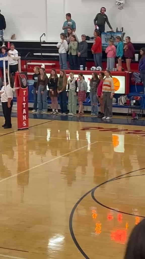 TGU Towner Junior High Choir sang the anthem wonderfully!