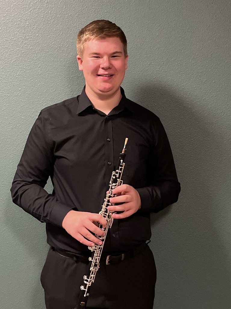 Congratulations to Cooper Jorde for winning 1st oboe, 1st chair in the North Dakota Allstate band for the second year in a row!