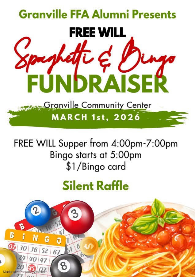 FFA Alumni Spaghetti Bingo Fundraiser