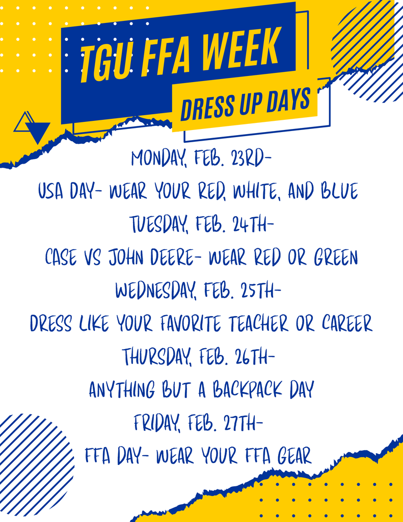 Celebrate National FFA week with Granville and Towner FFA!