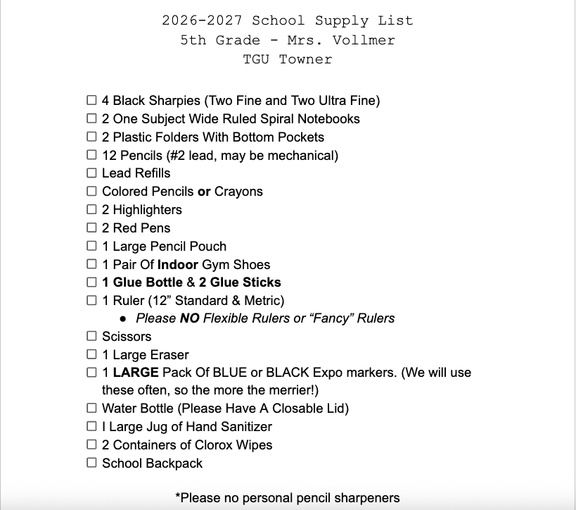 5th Grade