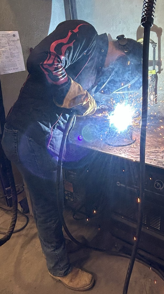 Cole learning the new machines