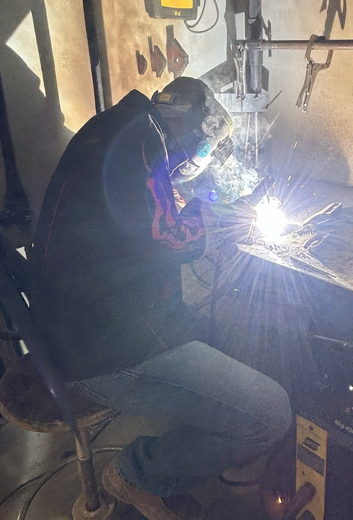 Colton is back and touching up those skills before moving to tig