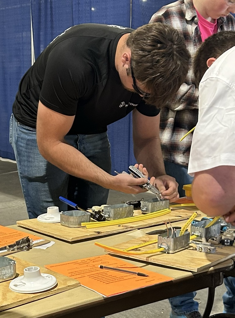 Cole on the electrical board