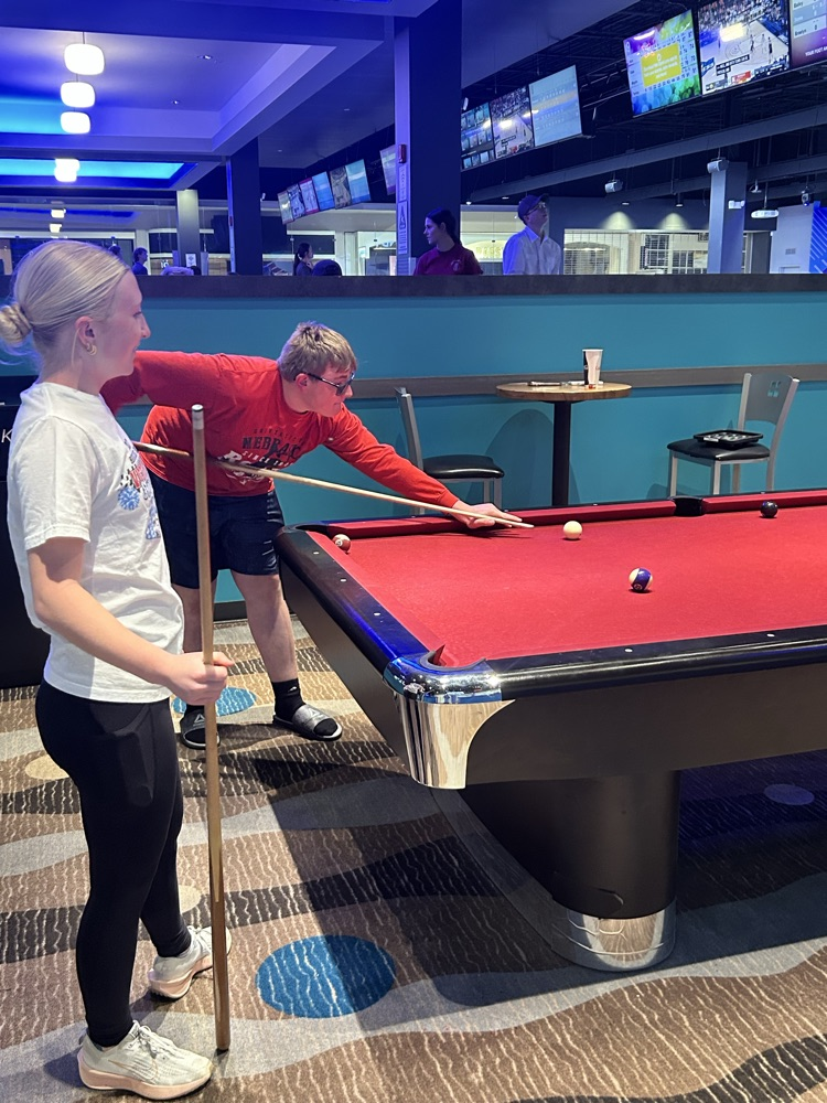 Round 1 also had pool tables