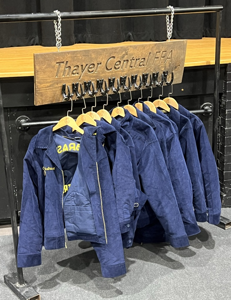 hanging the jackets 