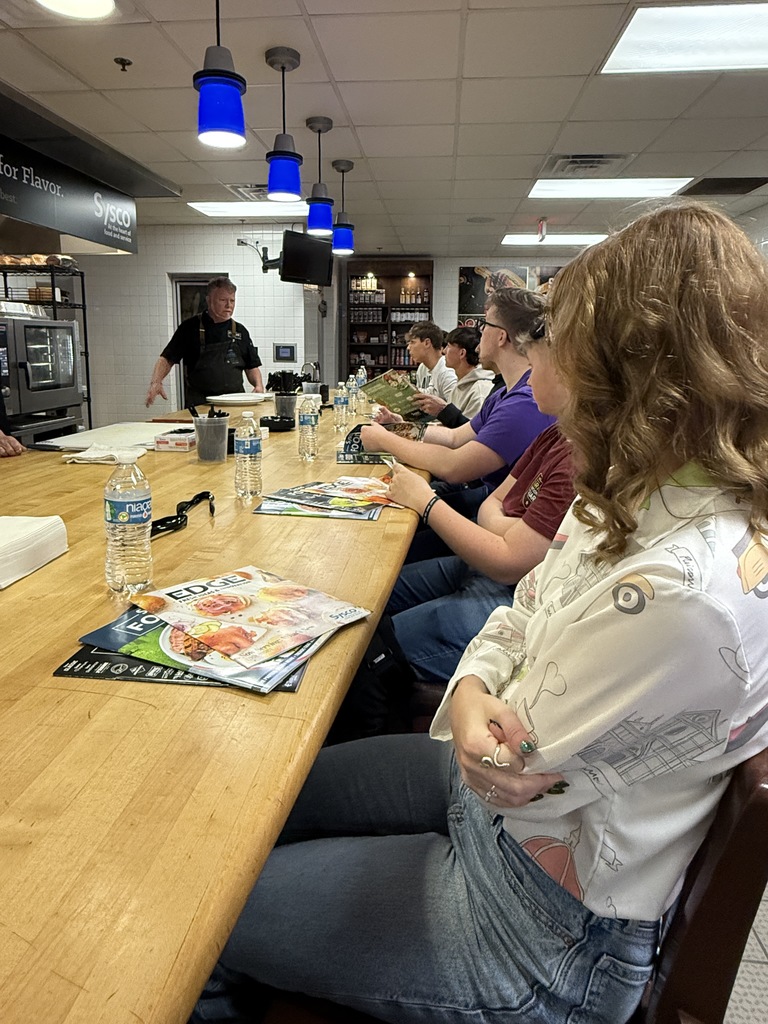 students learning about menu development