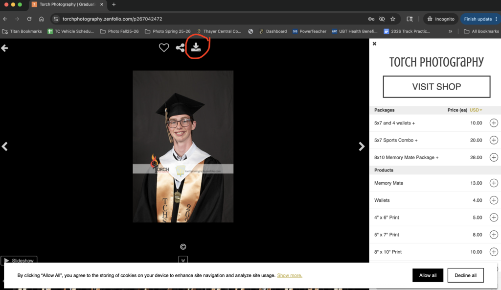 picture of webpage