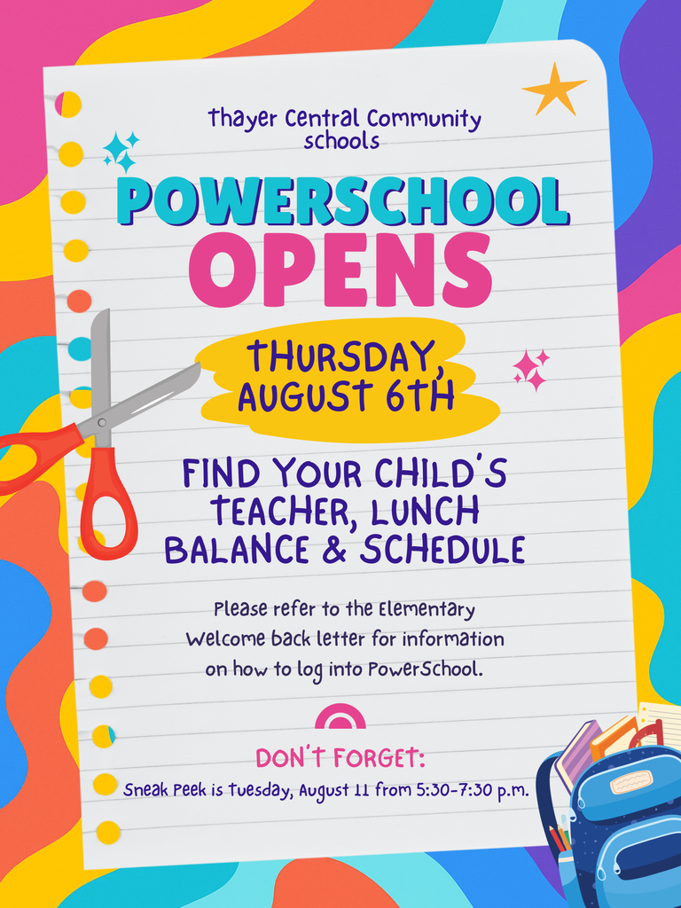 PowerSchool Opens Aug 6th