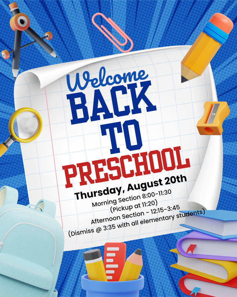 Welcome back to Preschool!