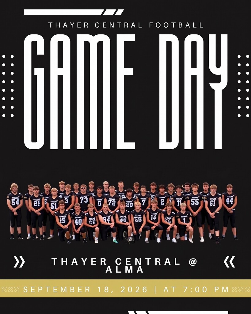 9/18 Football @ Alma.  7:00 pm