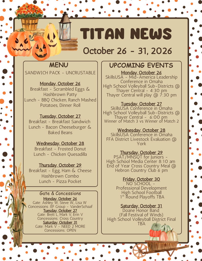 Announcements