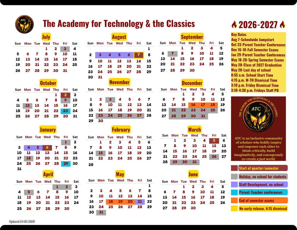 26-27 ATC School Calendar