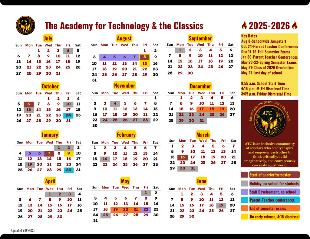2025-26 School Calendar