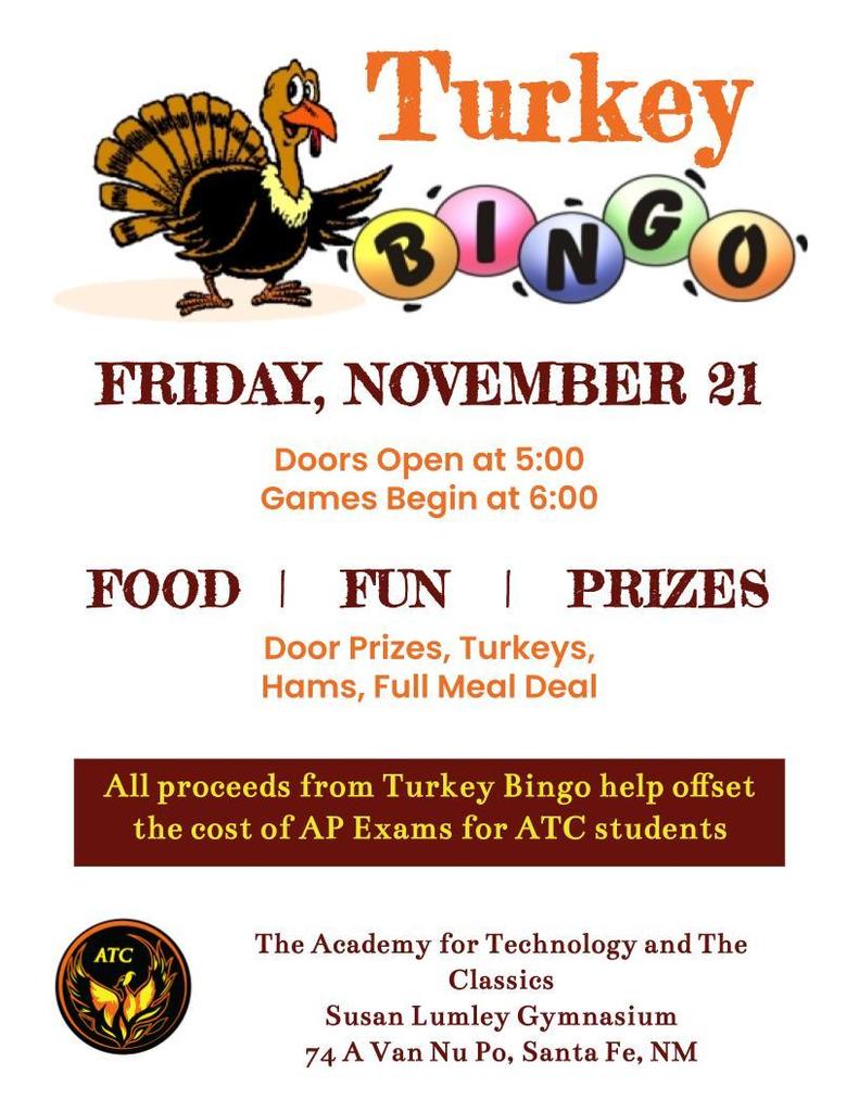 Turkey Bingo
