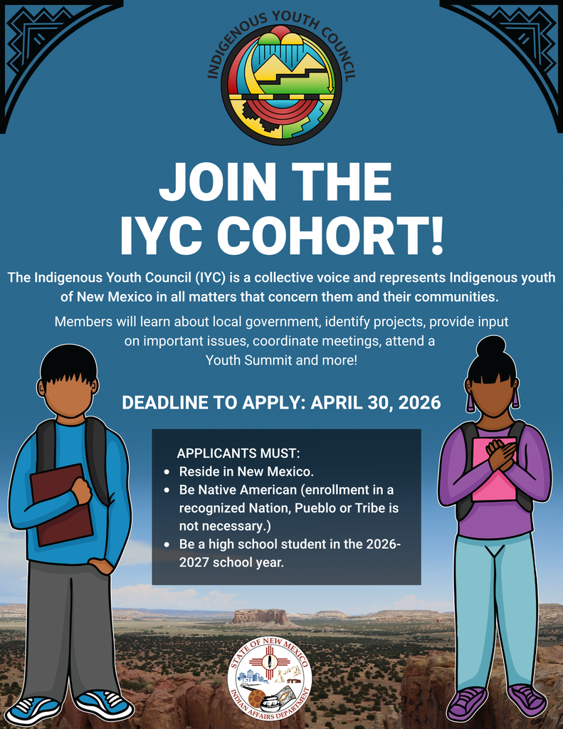 NM Indian Affairs Dept IYC Cohort Flyer