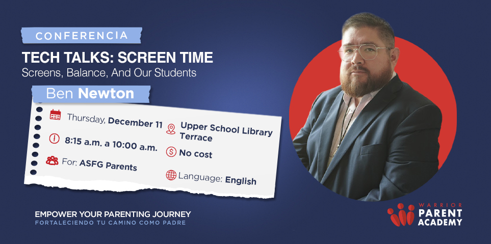 Tech Talk #2 Screen Time: Screens, Balance, and Our Students with Ben Newton