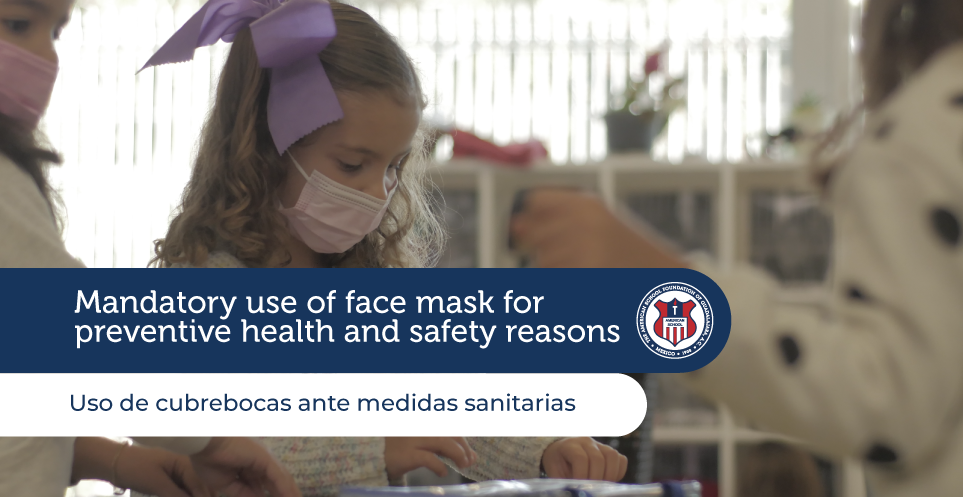 Mandatory use of facemask for preventive and health resons
