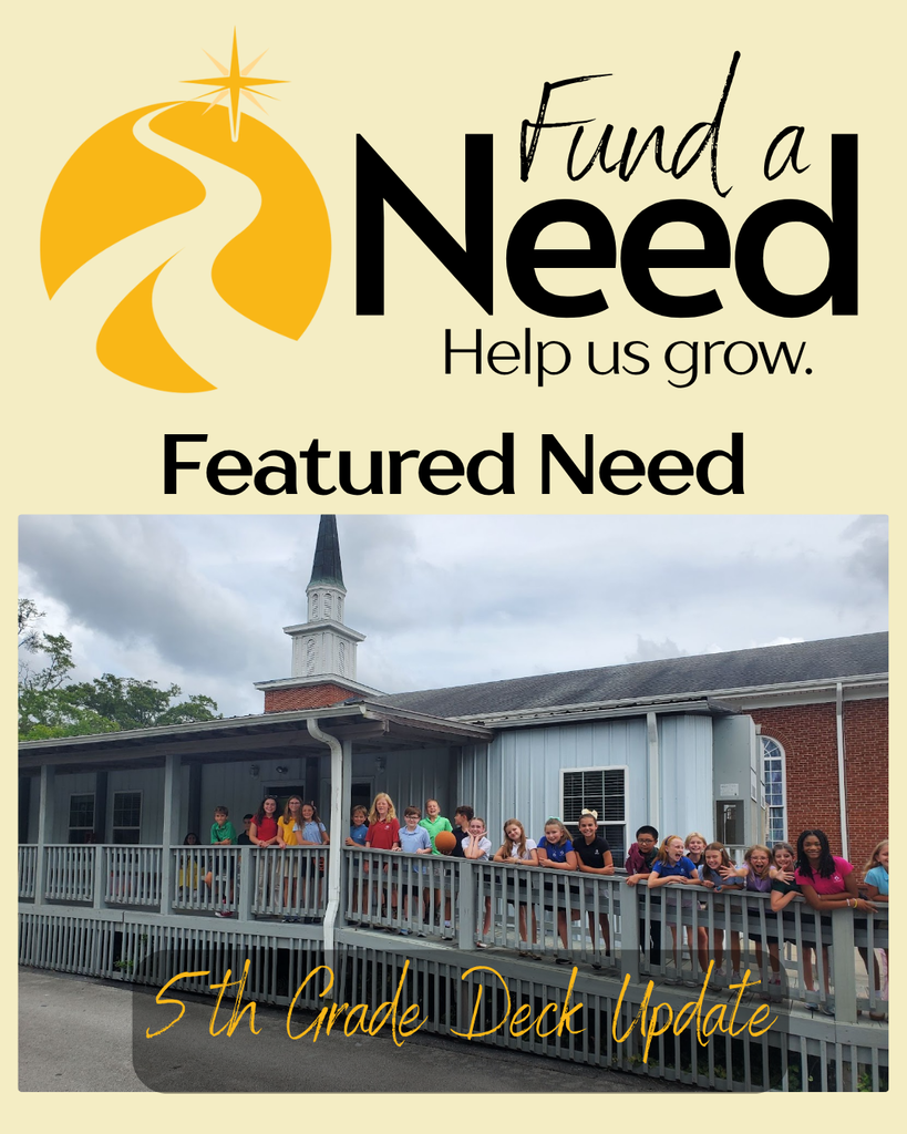 Fund a Need solicitation 5th grade deck update