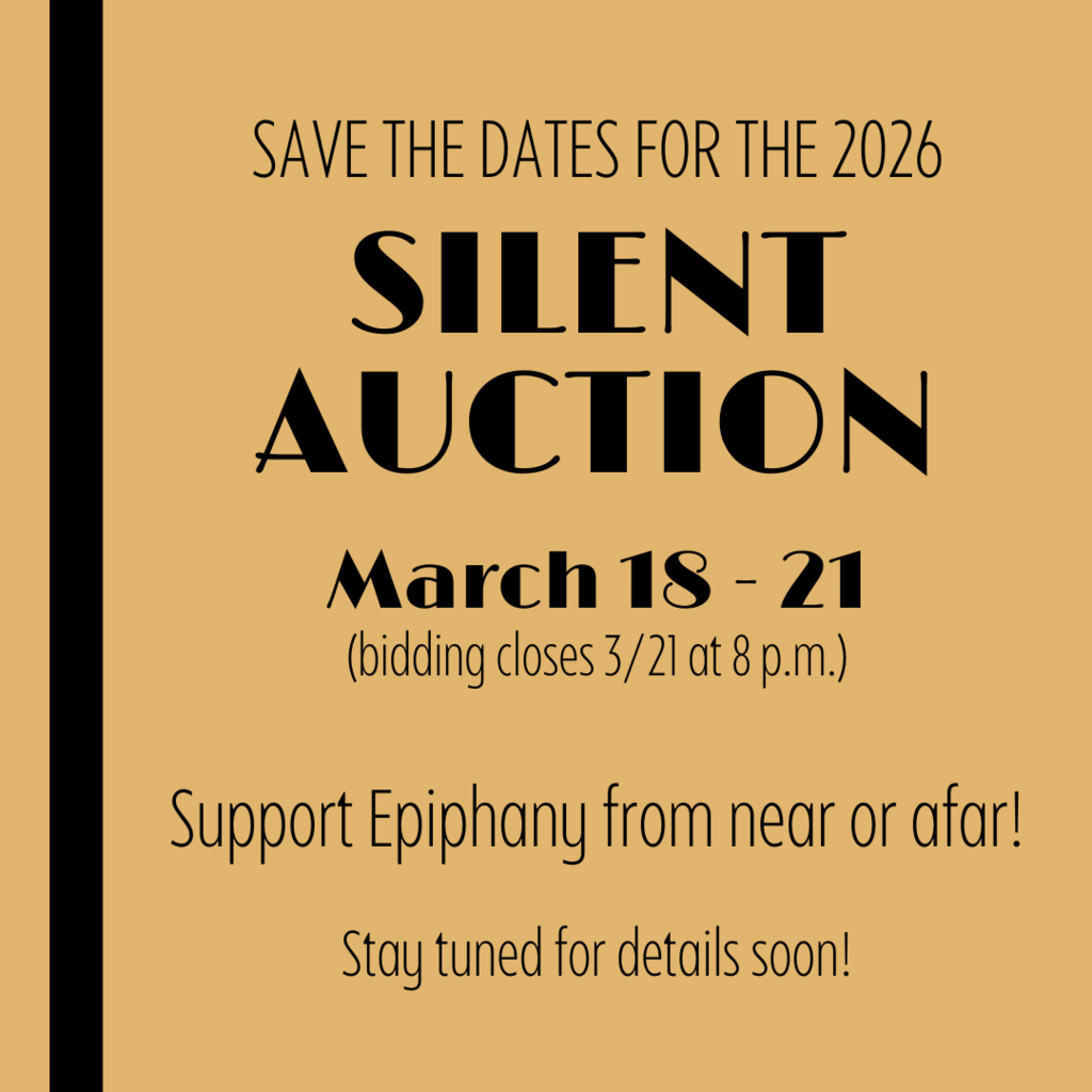 silent auction save the date march 18-21