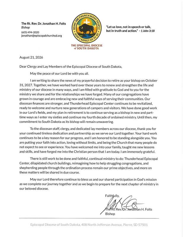 Retirement Letter