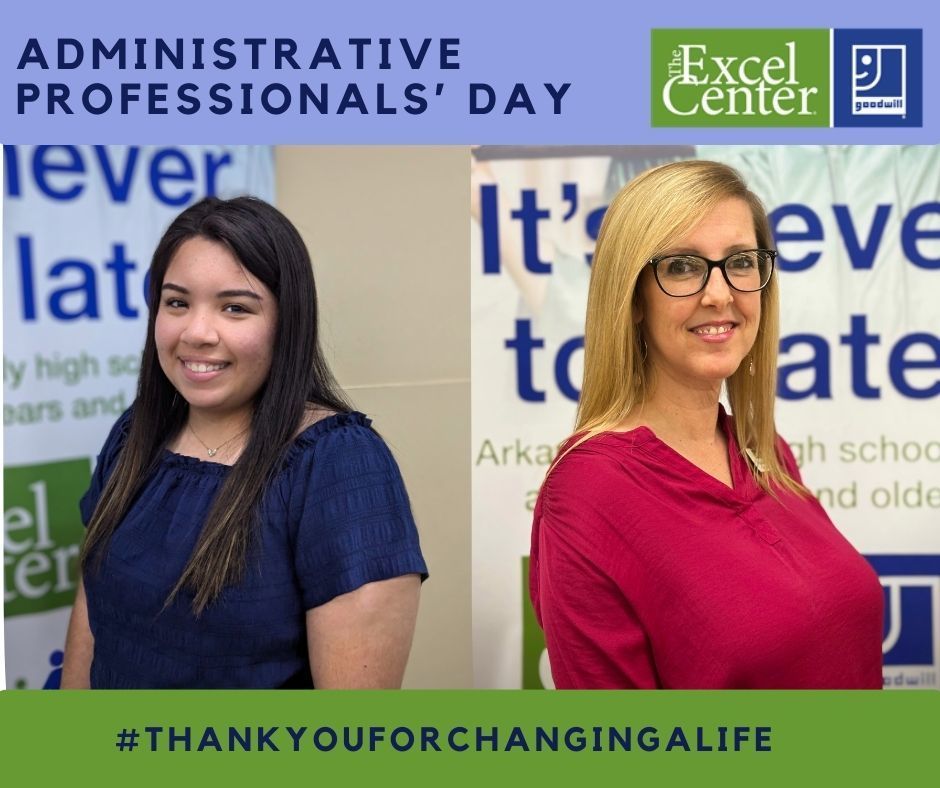 Photo of our school's administrative professionals - Abby and Lisbeth