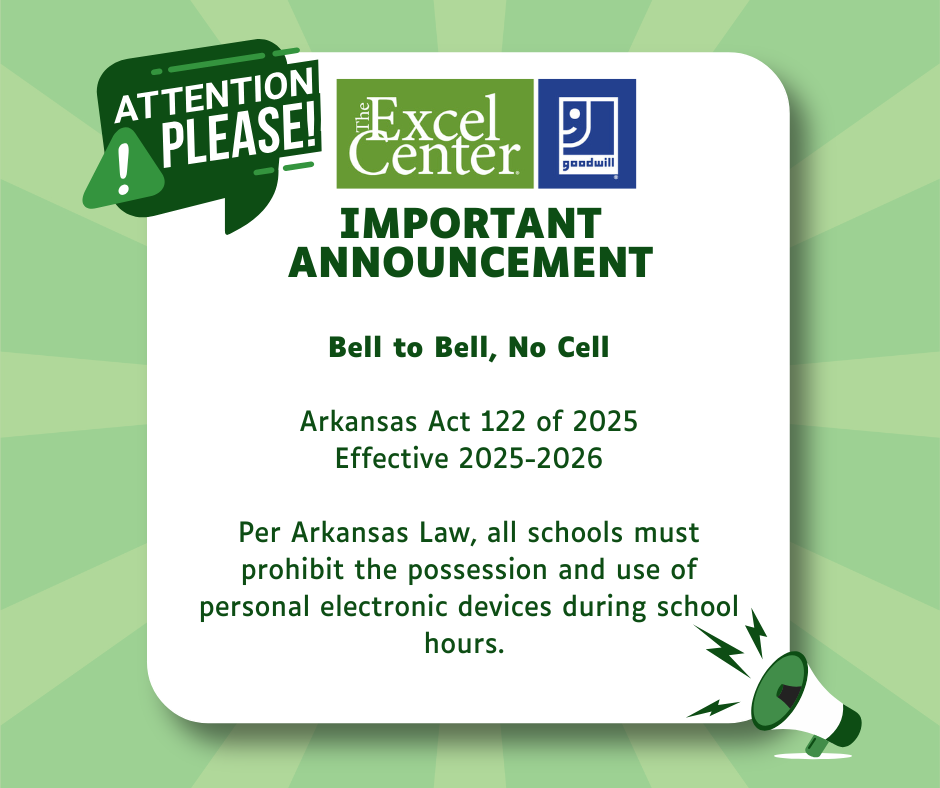 No Cell phones during class time announcement