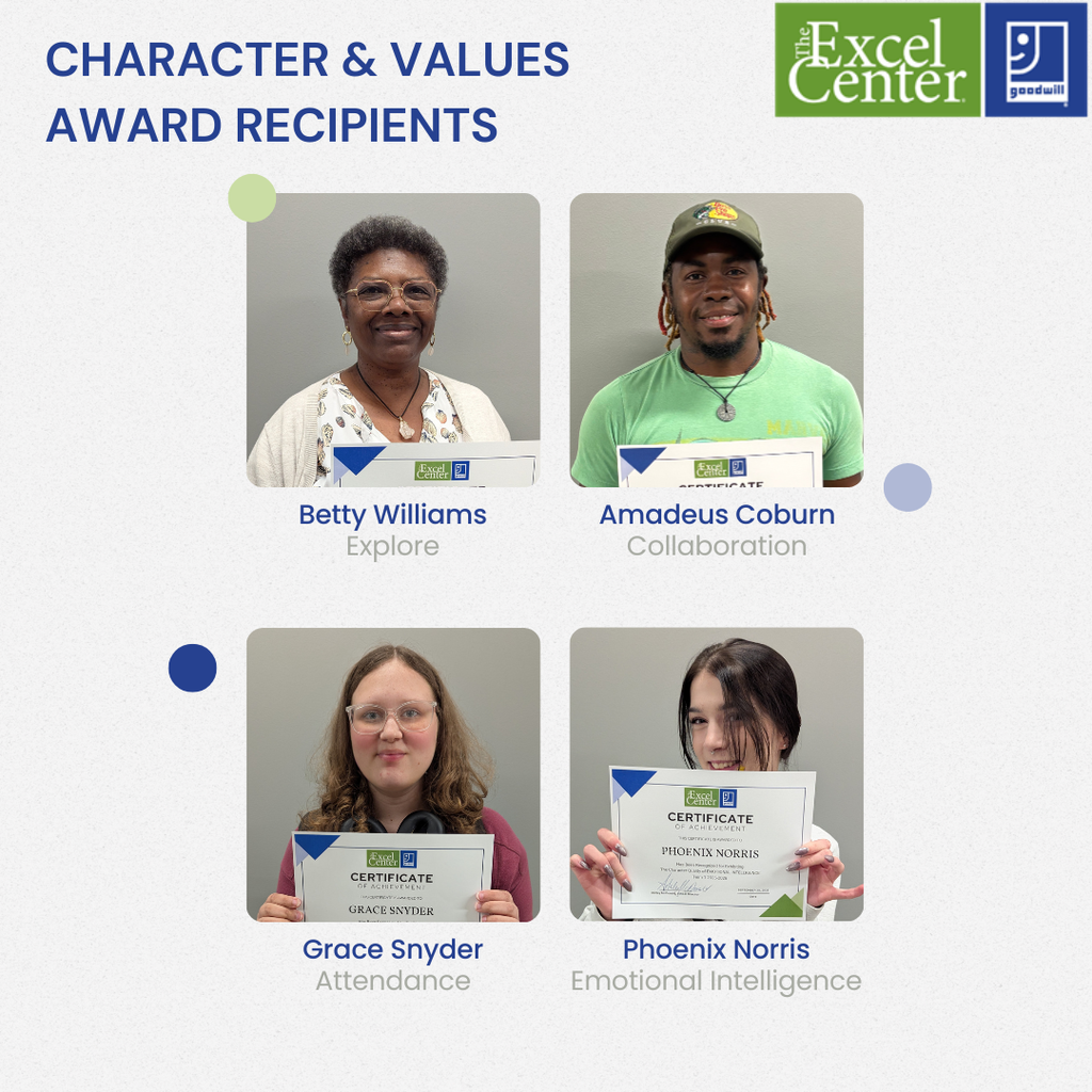Character & Values Award Winners