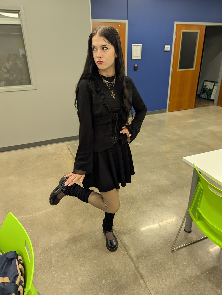 Photo of student dressed up for Halloween