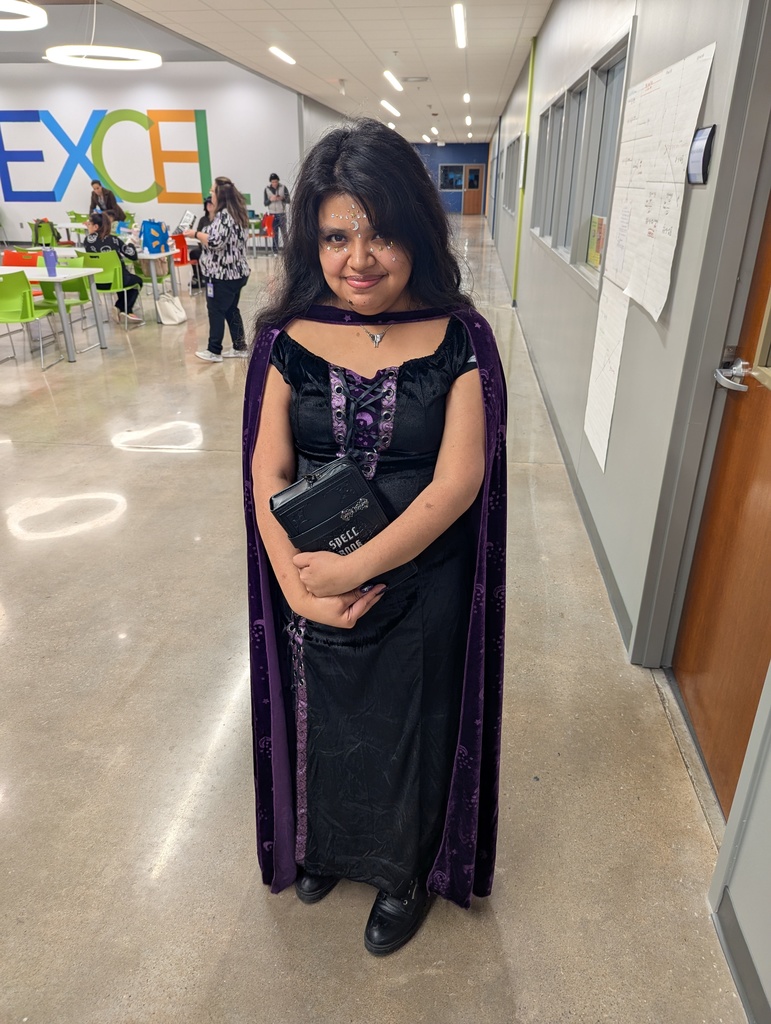 Photo of student dressed up for Halloween