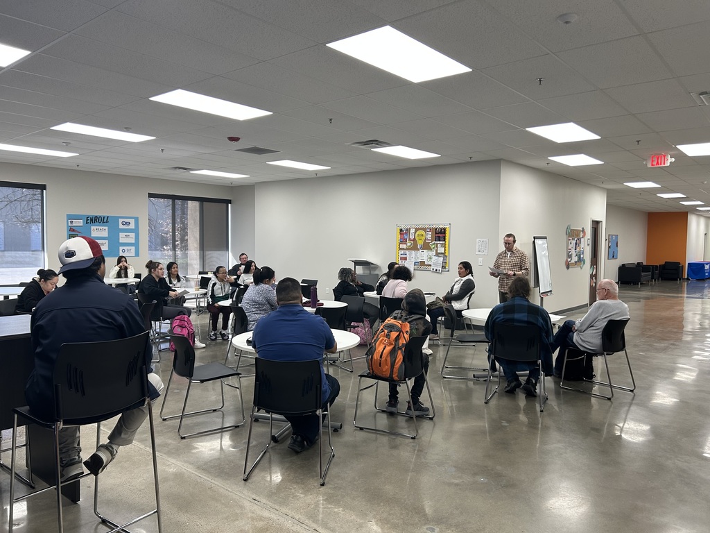 back view of meeting