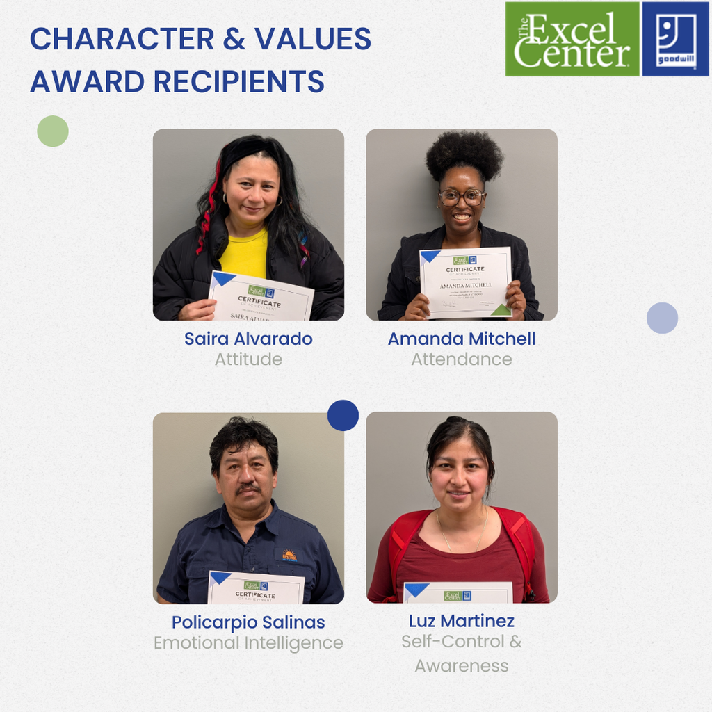 Character & Values Award Winners