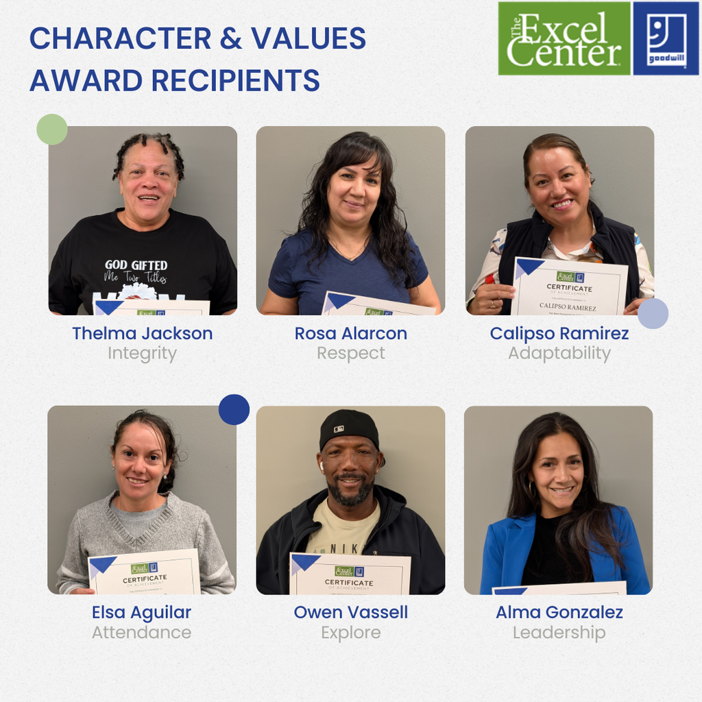 Character & Values Award Winners