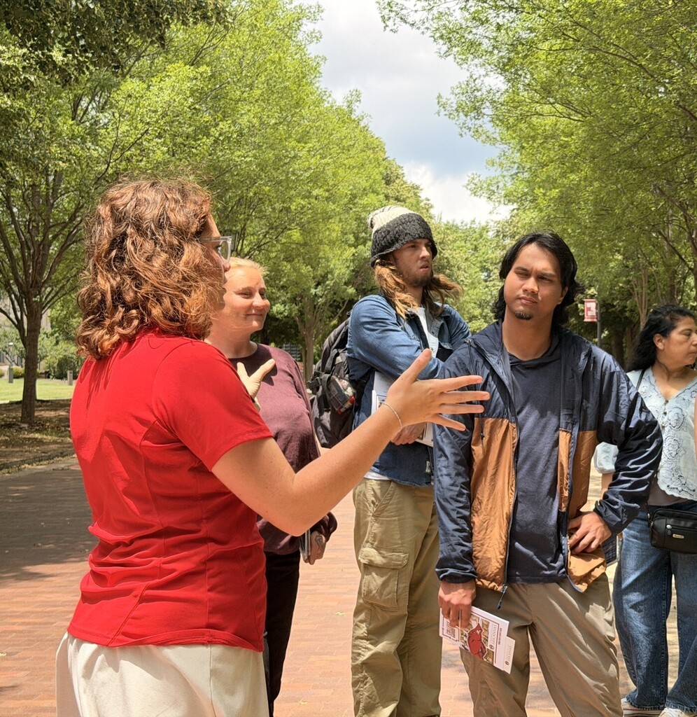 students listening