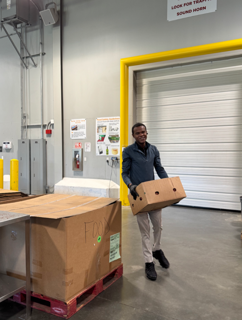 Photo of staff volunteering at Arkansas Food Bank