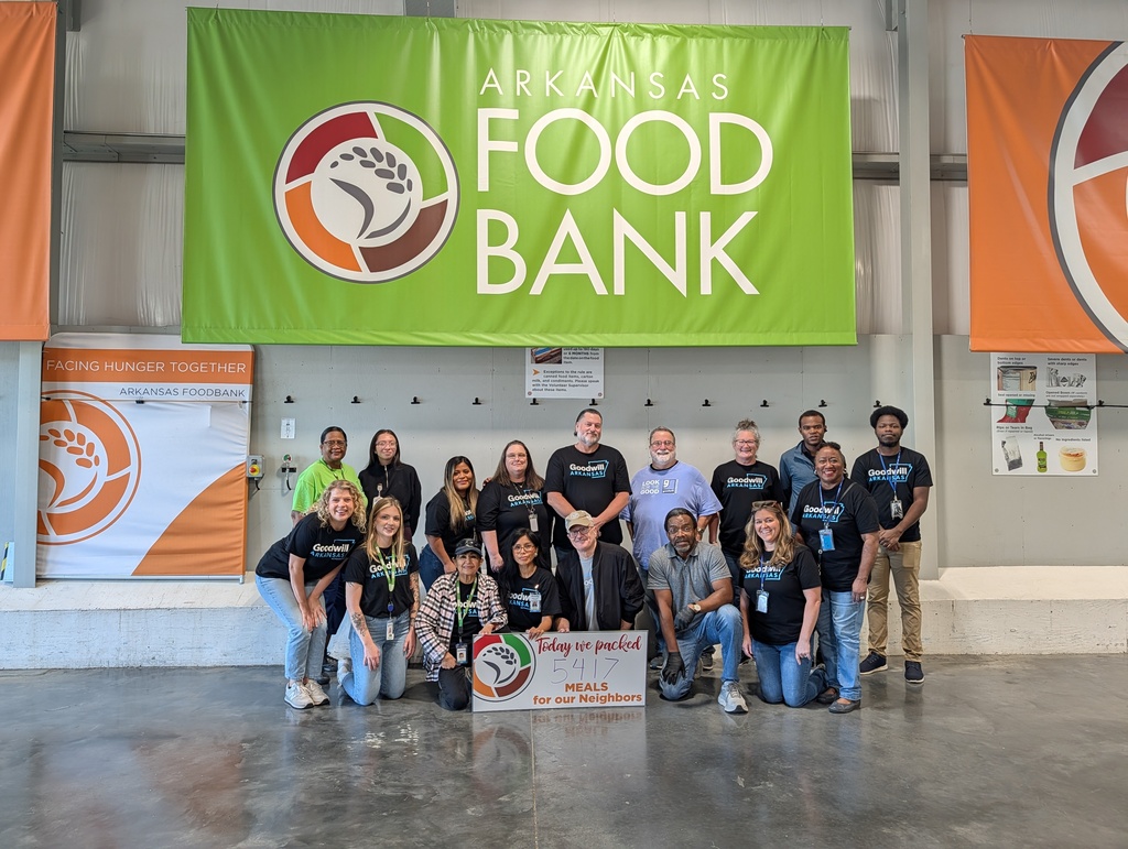 Photo of staff volunteering at Arkansas Food Bank