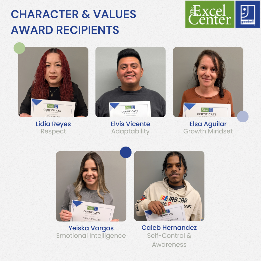 Term 1 Character & Values Award Winners
