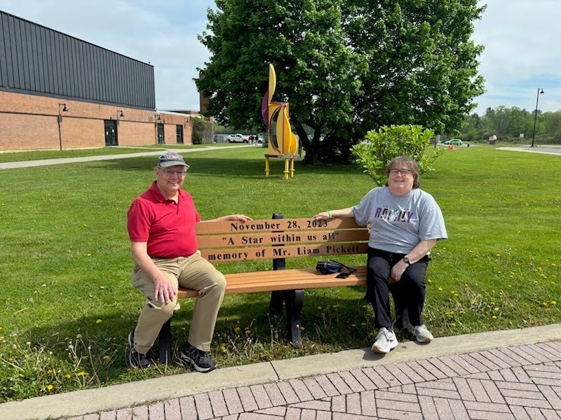 Liam Pickett Memoriam bench