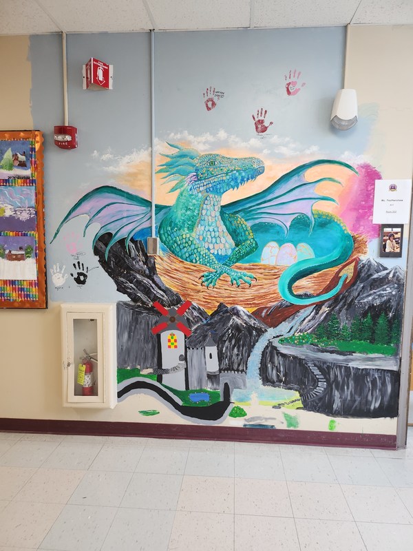 dragon mural 