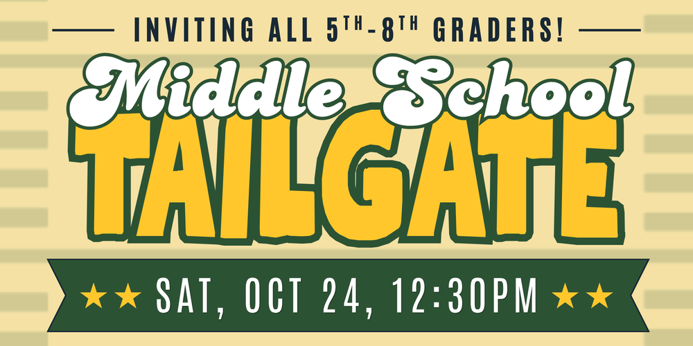 Middle School Tailgate flyer 2026