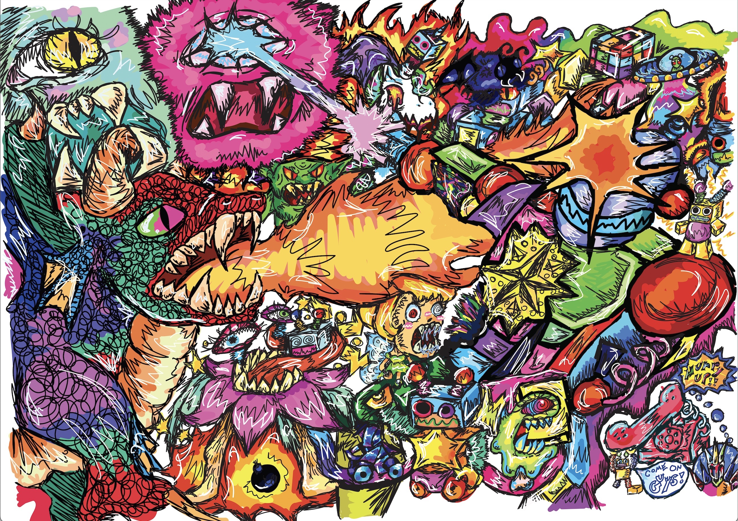 図録　graphic art for the arts Pixel Art - Journey by trixs 2024 - ZX Spectrum OCP Art studio