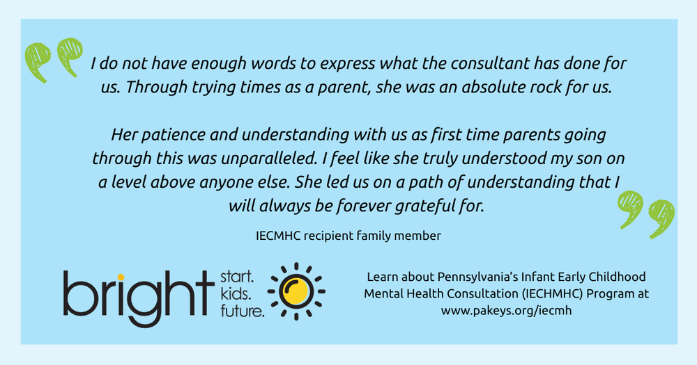 EICMHC Recipient family member quote with Bright logo