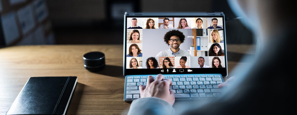 virtual meeting in computer