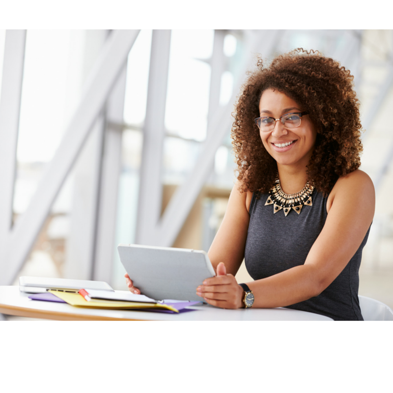 woman smiling